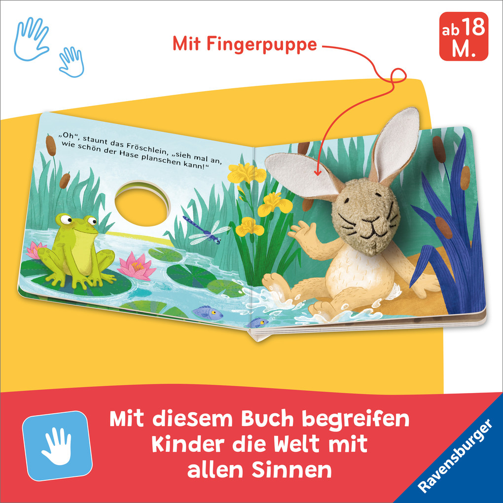 Weitere Ansicht: Mein liebstes Fingerpuppenbuch: Hallo, kleiner Hase! | Bernd Penners