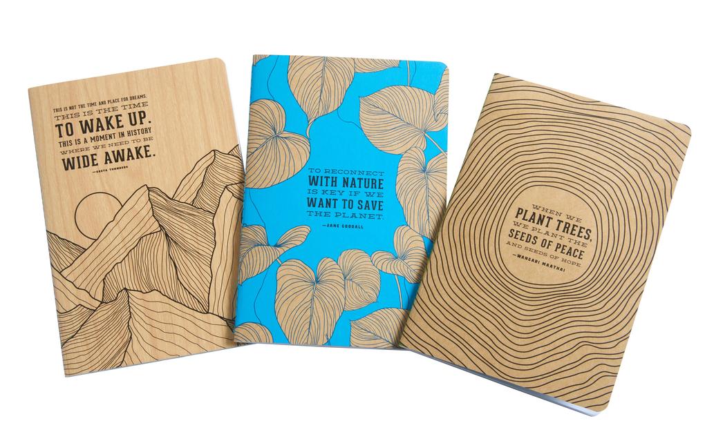 Produktbild: Conservation Sewn Notebook Collection (Set of 3) | Insight Editions