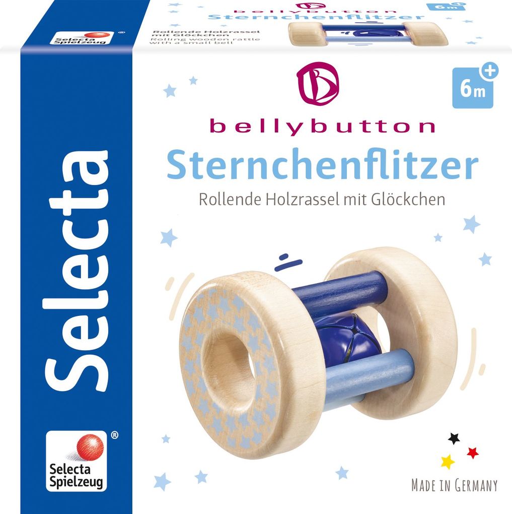 Produktbild: Schmidt Spiele - Selecta - bellybutton by Selecta - Sternchenflitzer blau, 7 cm