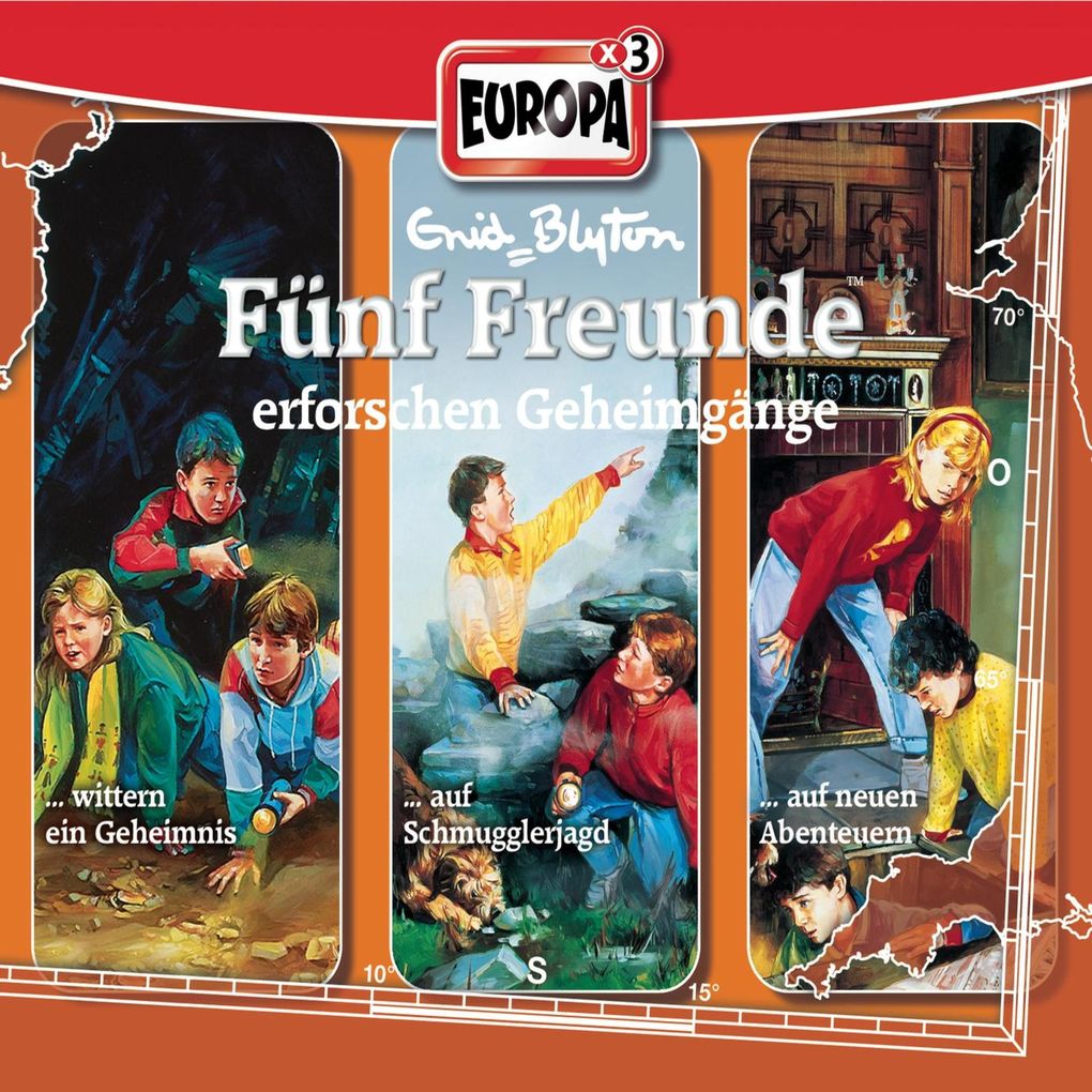 Produktbild: 3er-Box: Fünf Freunde erforschen Geheimgänge | Heikedine Körting