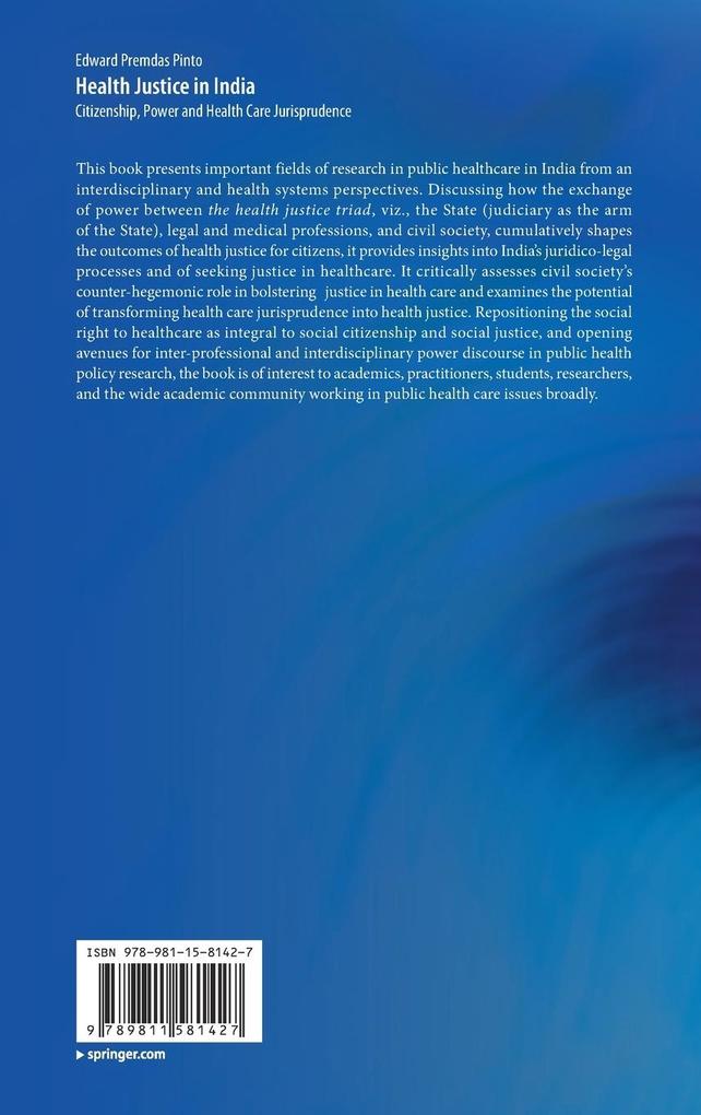 Weitere Ansicht: Health Justice in India | Edward Premdas Pinto