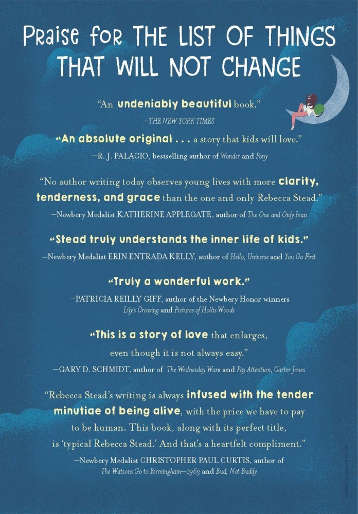 Weitere Ansicht: The List of Things That Will Not Change | Rebecca Stead