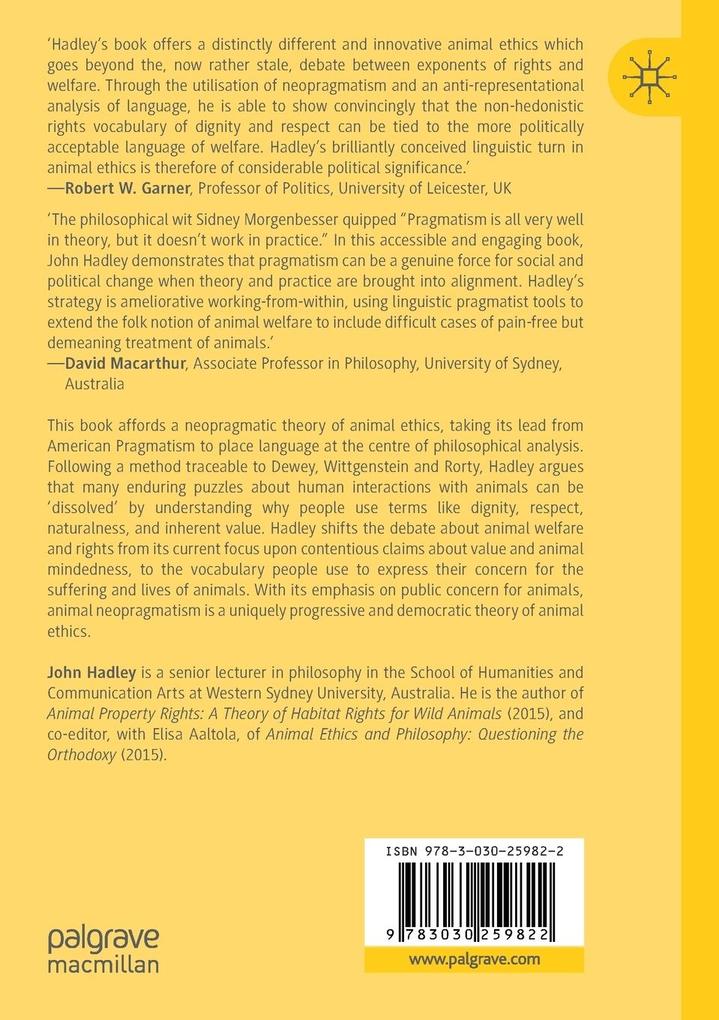 Weitere Ansicht: Animal Neopragmatism | John Hadley