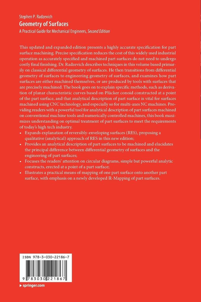 Weitere Ansicht: Geometry of Surfaces | Stephen P. Radzevich