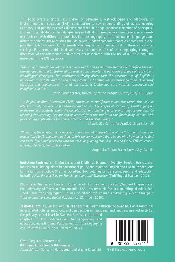 Weitere Ansicht: English-Medium Instruction and Translanguaging