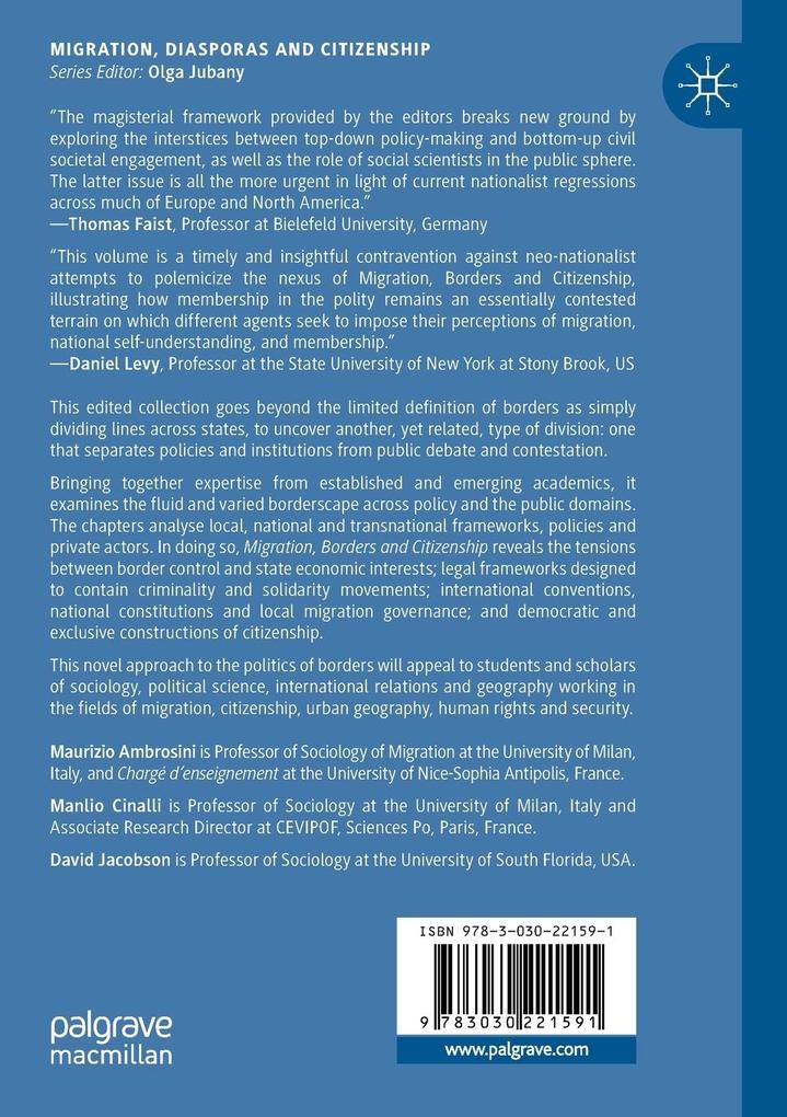 Weitere Ansicht: Migration, Borders and Citizenship
