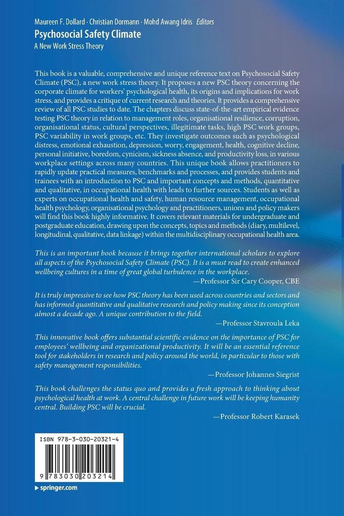 Weitere Ansicht: Psychosocial Safety Climate