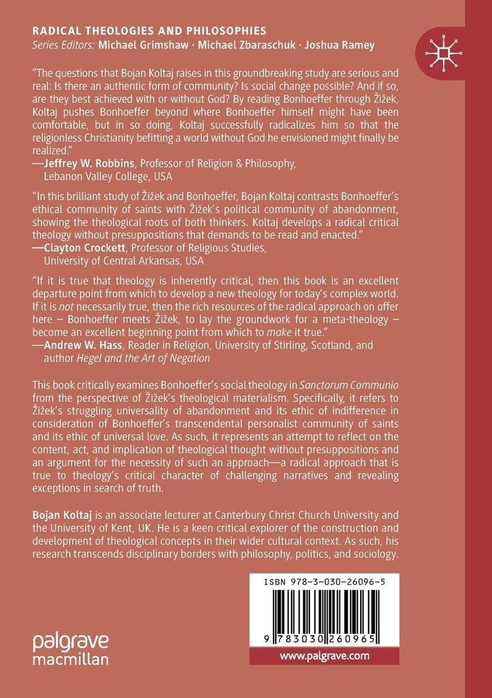 Weitere Ansicht: iek Reading Bonhoeffer | Bojan Koltaj