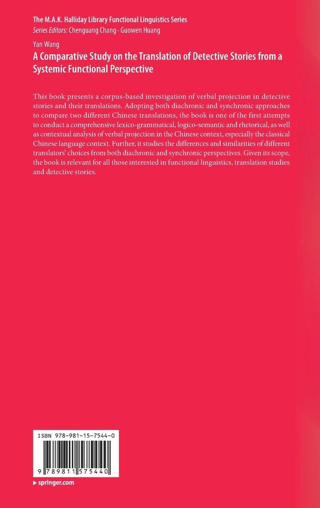 Weitere Ansicht: A Comparative Study on the Translation of Detective Stories from a Systemic Functional Perspective | Yan Wang