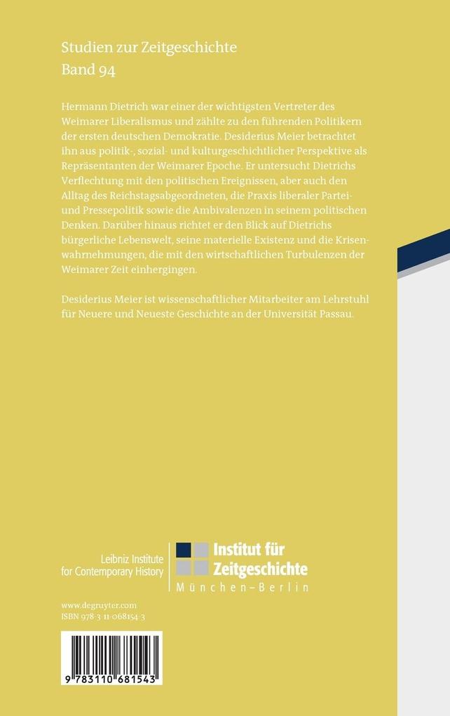 Weitere Ansicht: Hermann Dietrich | Desiderius Meier