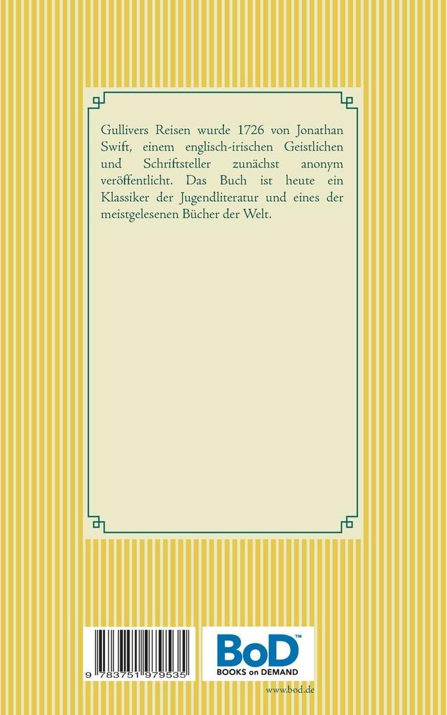 Weitere Ansicht: Gullivers Reisen | Jonathan Swift