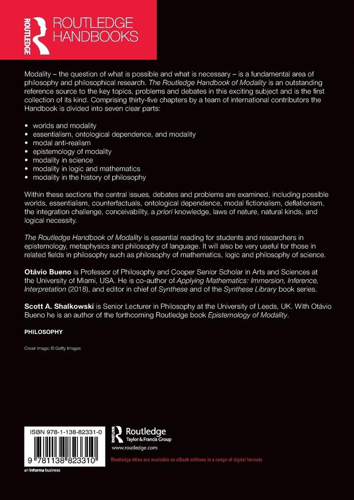 Weitere Ansicht: The Routledge Handbook of Modality