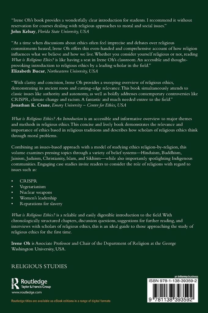 Weitere Ansicht: What is Religious Ethics? | Irene Oh