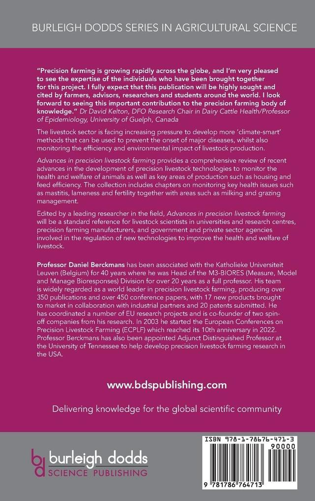 Weitere Ansicht: Advances in precision livestock farming