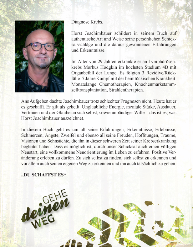 Weitere Ansicht: Mein Schicksal, meine Chance, mein Weg | Horst Joachimbauer