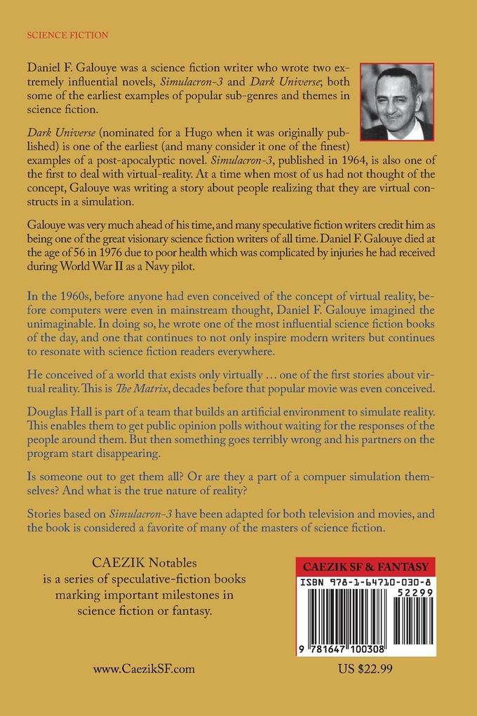 Weitere Ansicht: Simulacron-3 | Daniel F Galouye