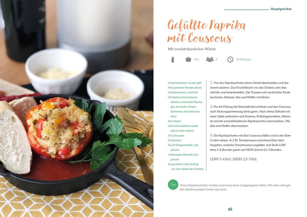 Weitere Ansicht: Vegetarisch kochen mit dem Slow Cooker | Gabriele Frankemölle