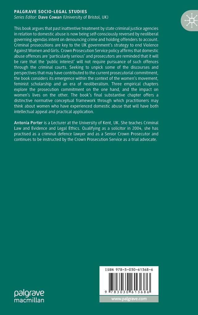Weitere Ansicht: Prosecuting Domestic Abuse in Neoliberal Times | Antonia Porter