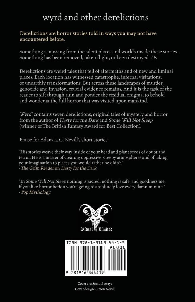 Weitere Ansicht: Wyrd and Other Derelictions | Adam Nevill