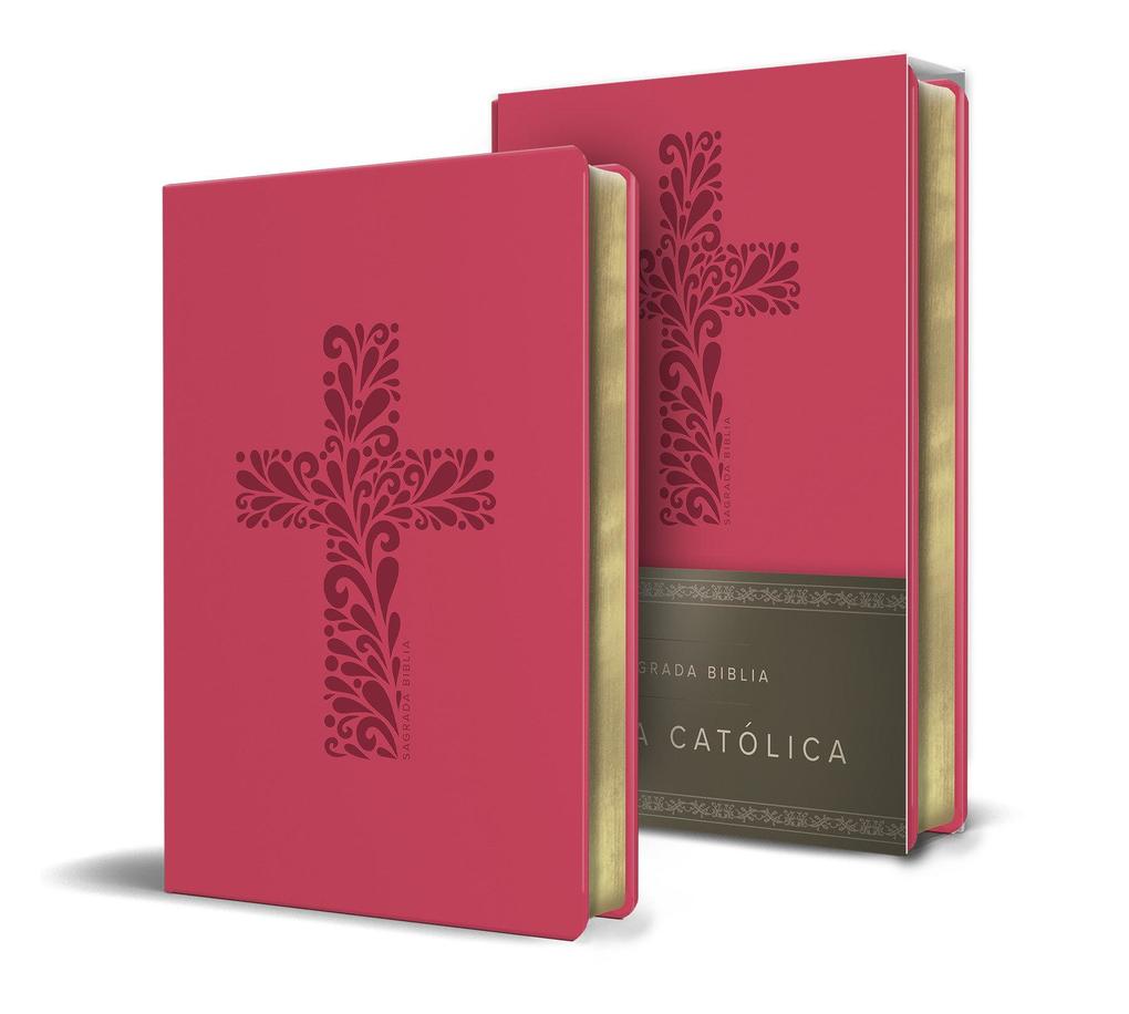 Produktbild: Biblia Católica En Español. Símil Piel Fucsia, Tamaño Compacto / Catholic Bible. Spanish-Language, Leathersoft, Fuchsia, Compact | Biblia de América