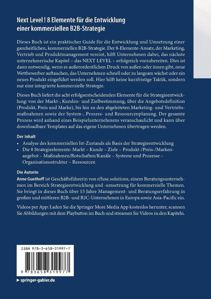 Weitere Ansicht: Next Level! 8 Elemente für die Entwicklung einer kommerziellen B2B-Strategie | Anne Guethoff