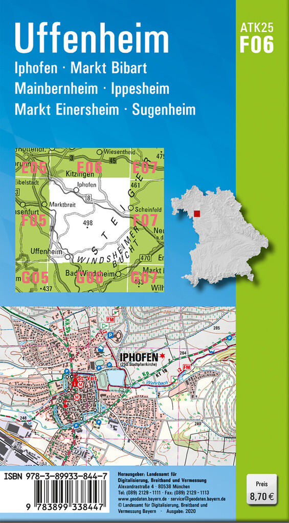 Weitere Ansicht: Uffenheim 1 : 25 000