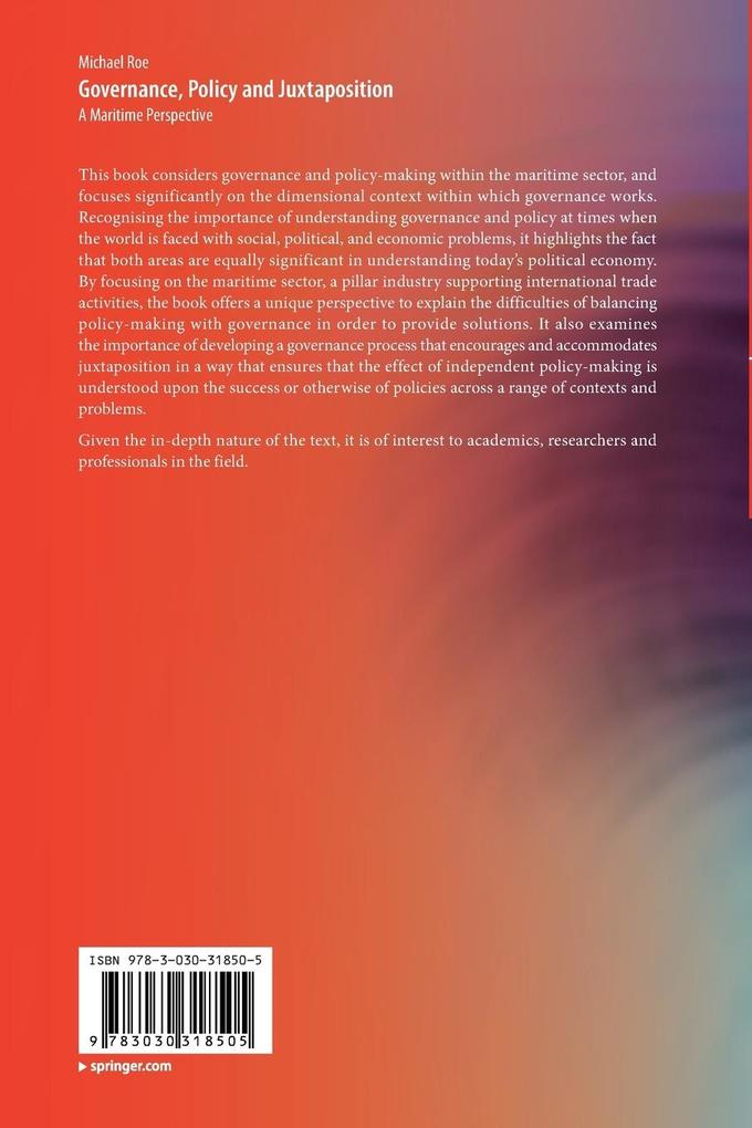 Weitere Ansicht: Governance, Policy and Juxtaposition | Michael Roe