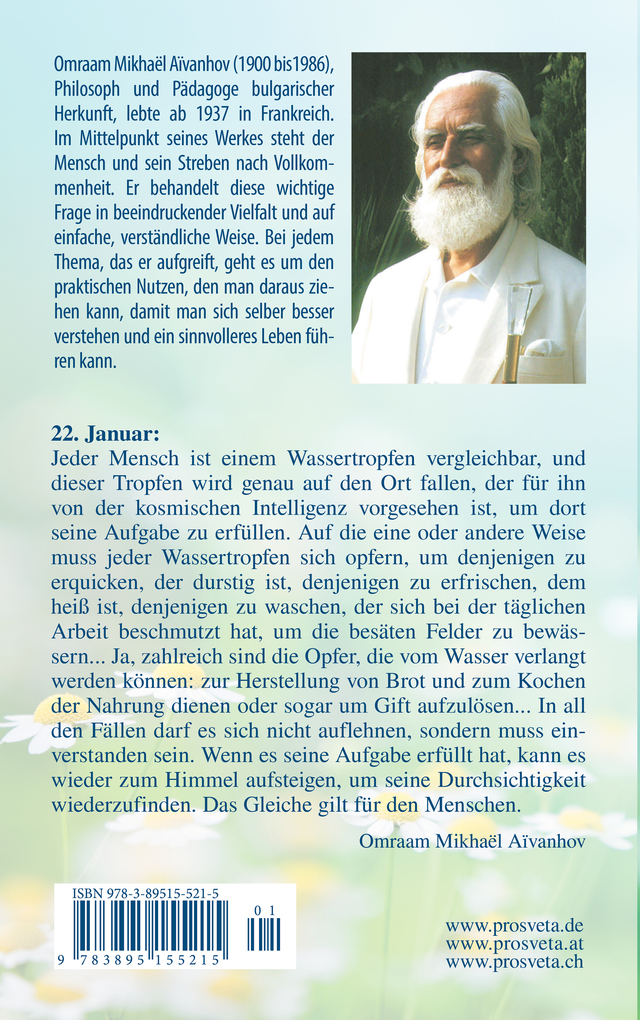 Weitere Ansicht: Gedanken für den Tag | Omraam Mikhael Aivanhov