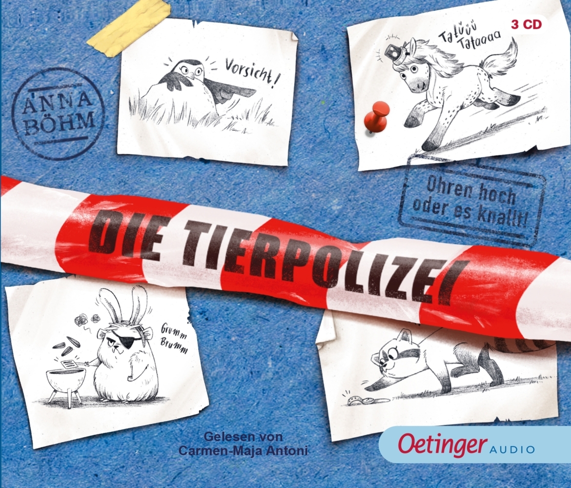 Produktbild: Die Tierpolizei 2. Ohren hoch oder es knallt!, 3 Audio-CD | Anna Böhm