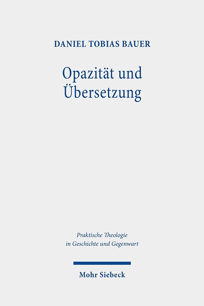 Produktbild: Opazität und Übersetzung | Daniel Tobias Bauer