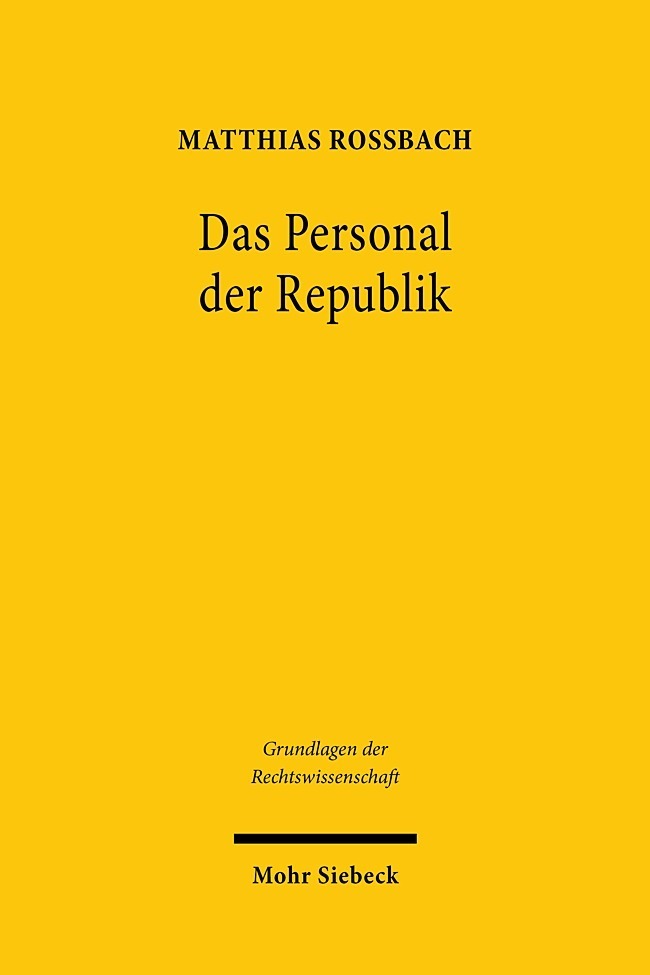 Produktbild: Das Personal der Republik | Matthias Roßbach