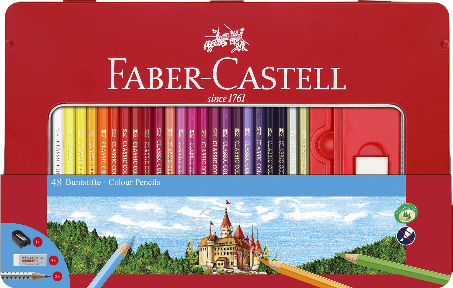 Produktbild: Faber-Castell Buntstift hexagonal 48er Set