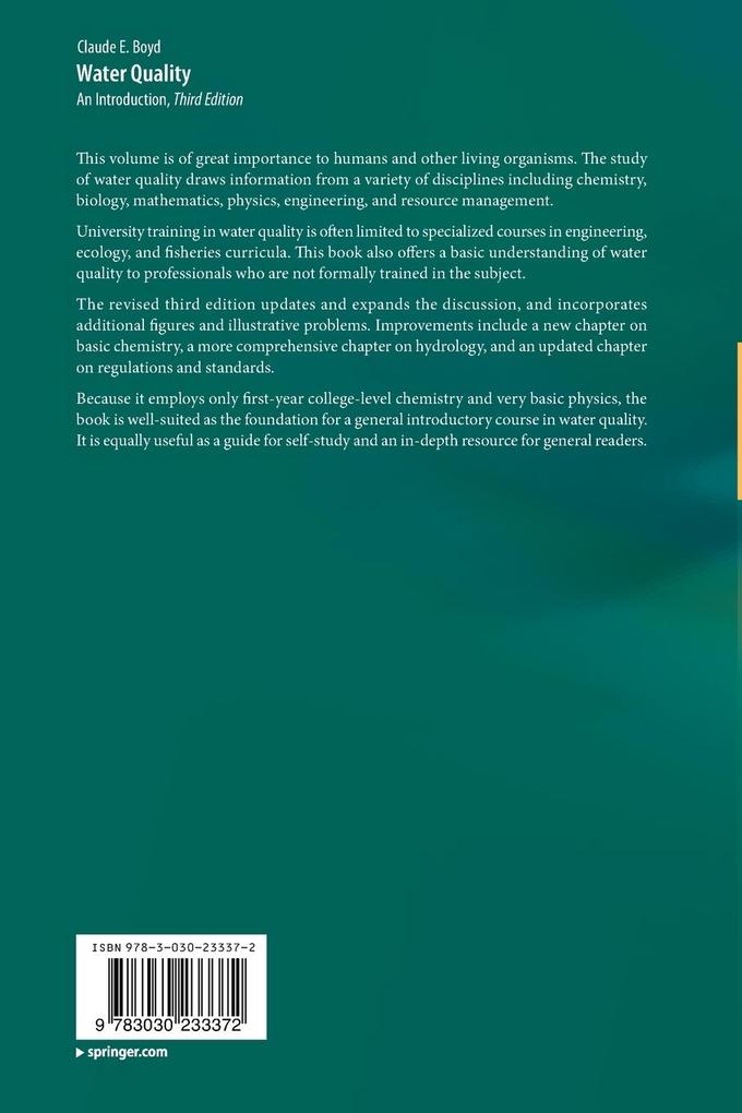 Weitere Ansicht: Water Quality | Claude E. Boyd