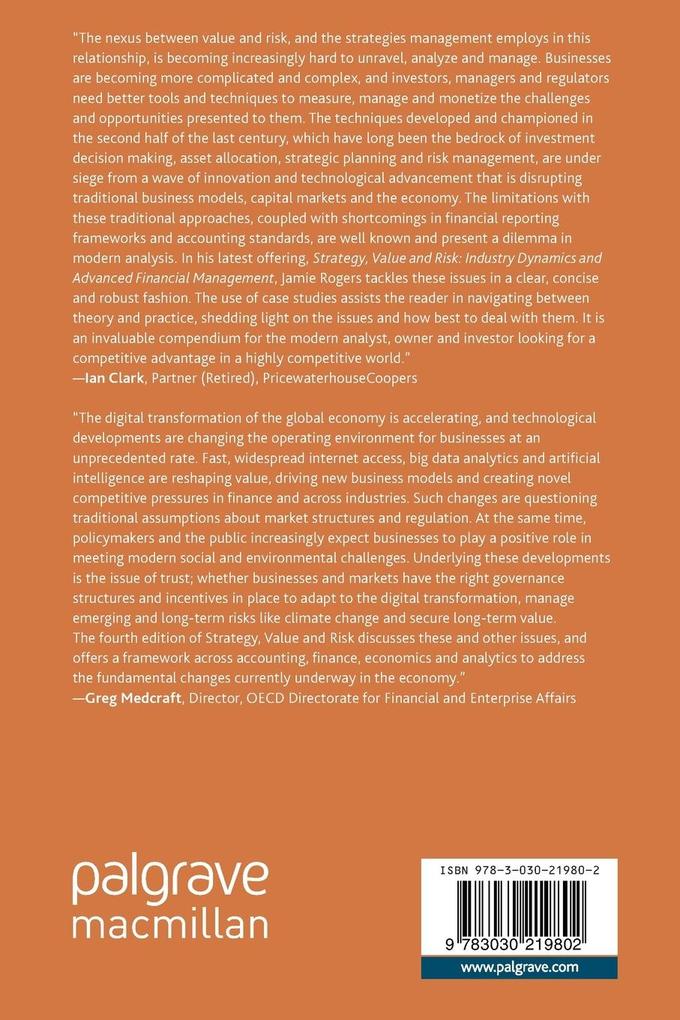 Weitere Ansicht: Strategy, Value and Risk | Jamie Rogers