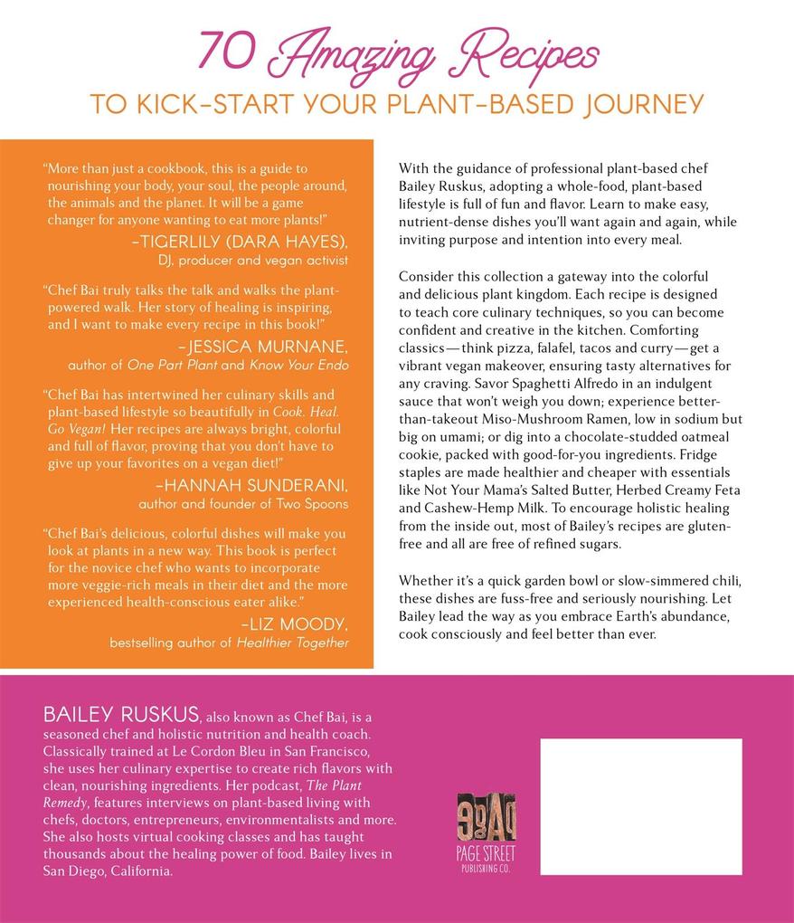Weitere Ansicht: Cook. Heal. Go Vegan! | Bailey Ruskus
