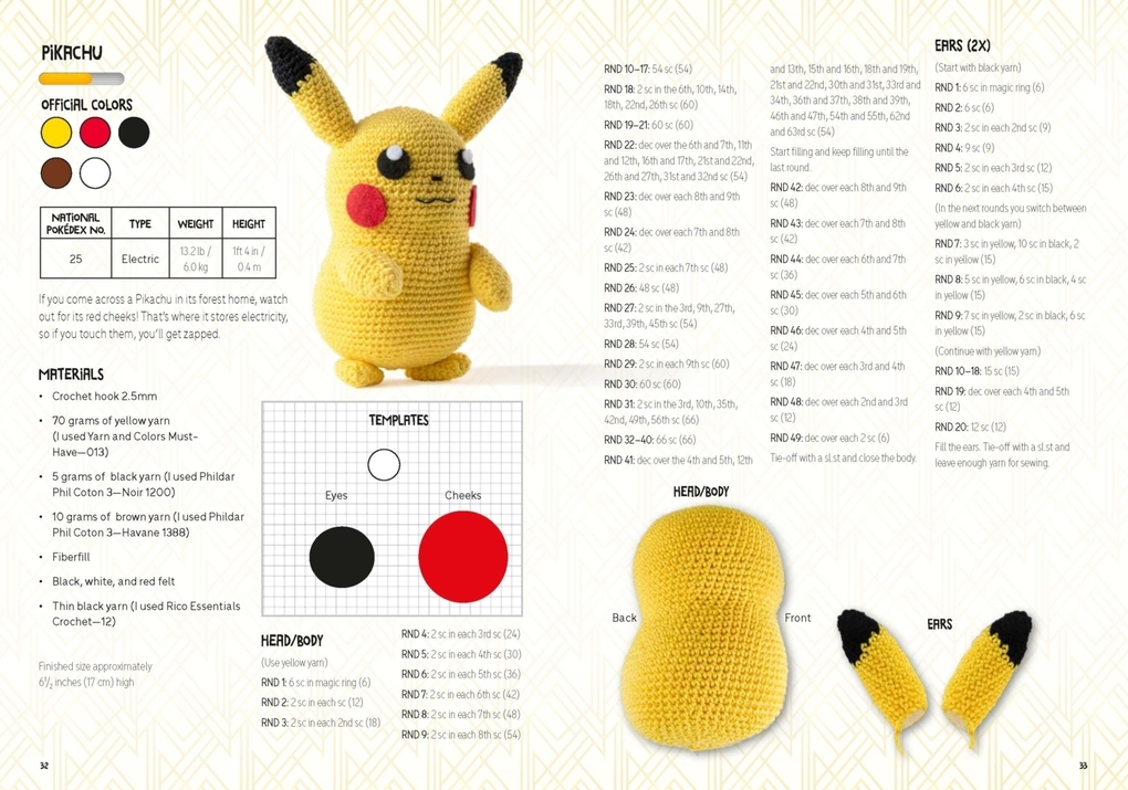 Weitere Ansicht: Pokémon Crochet Pikachu Kit | Sabrina Somers