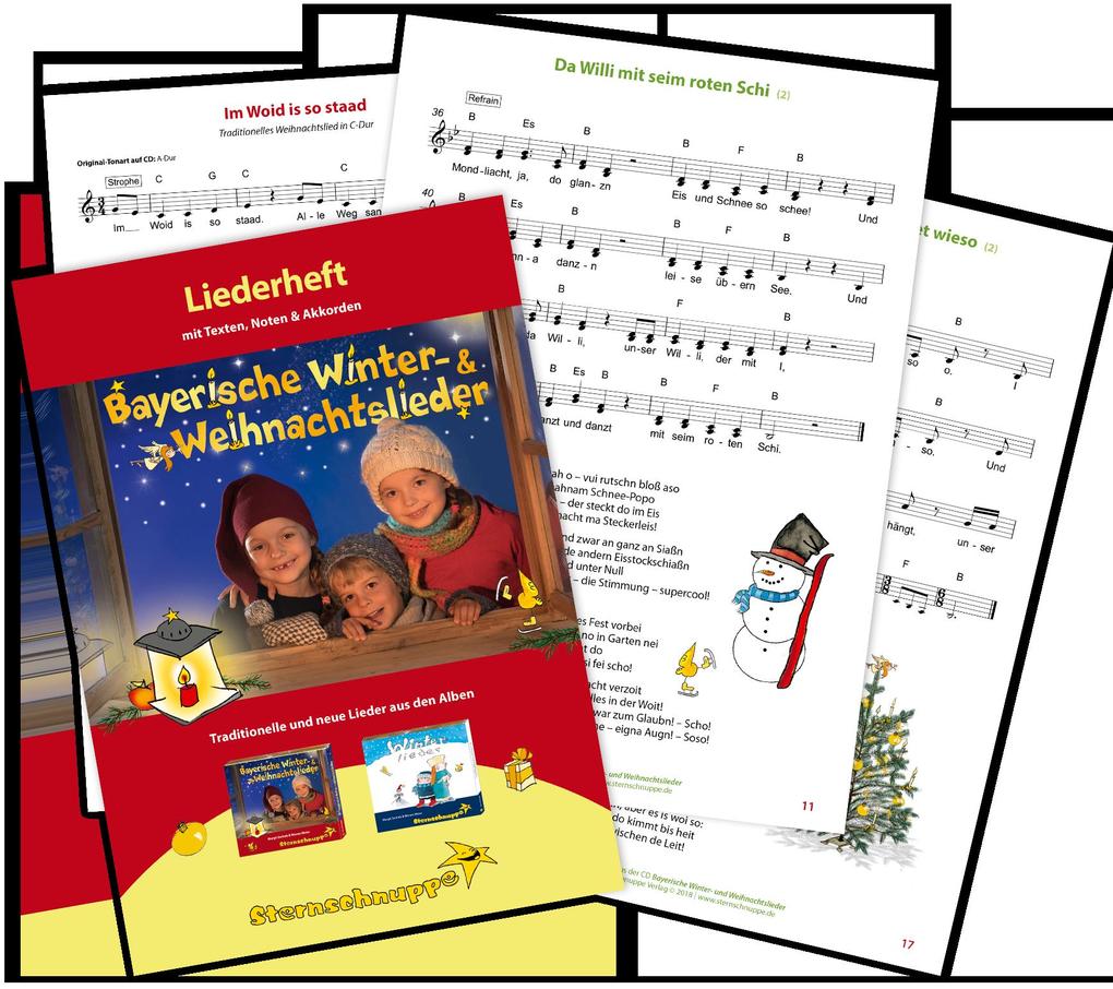 Weitere Ansicht: Liederheft Bayerische Winter- und Weihnachtslieder | Werner Meier, Margit Sarholz