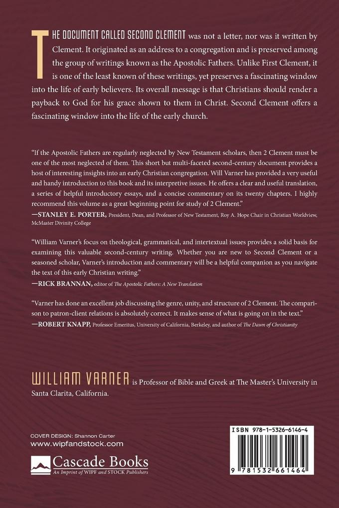 Weitere Ansicht: Second Clement | William Varner