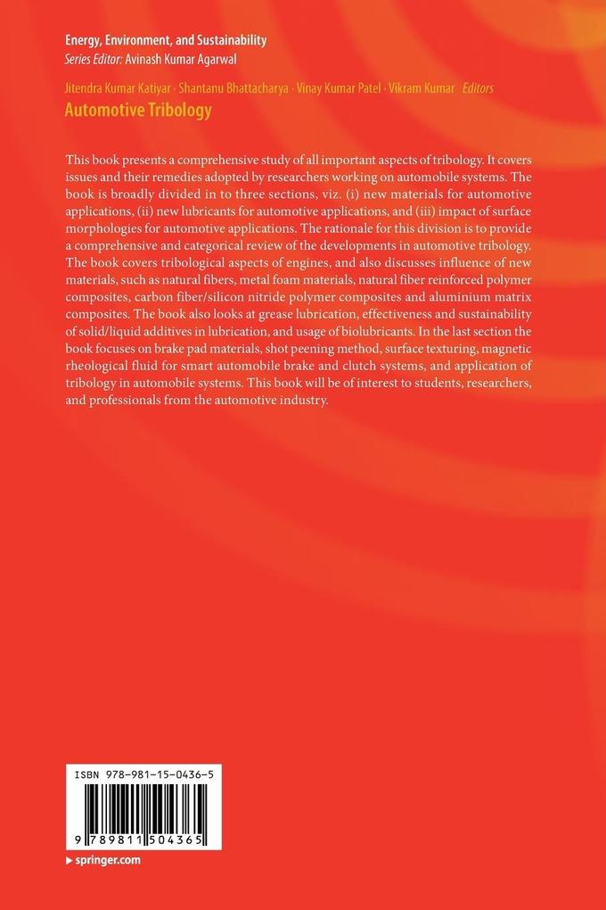 Weitere Ansicht: Automotive Tribology