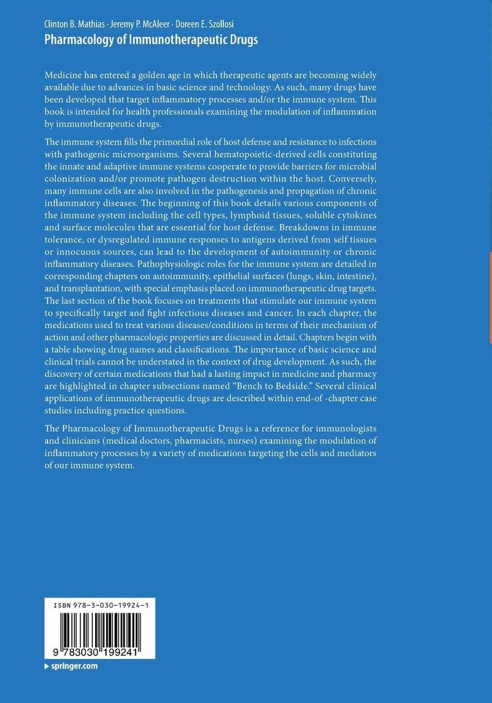 Weitere Ansicht: Pharmacology of Immunotherapeutic Drugs