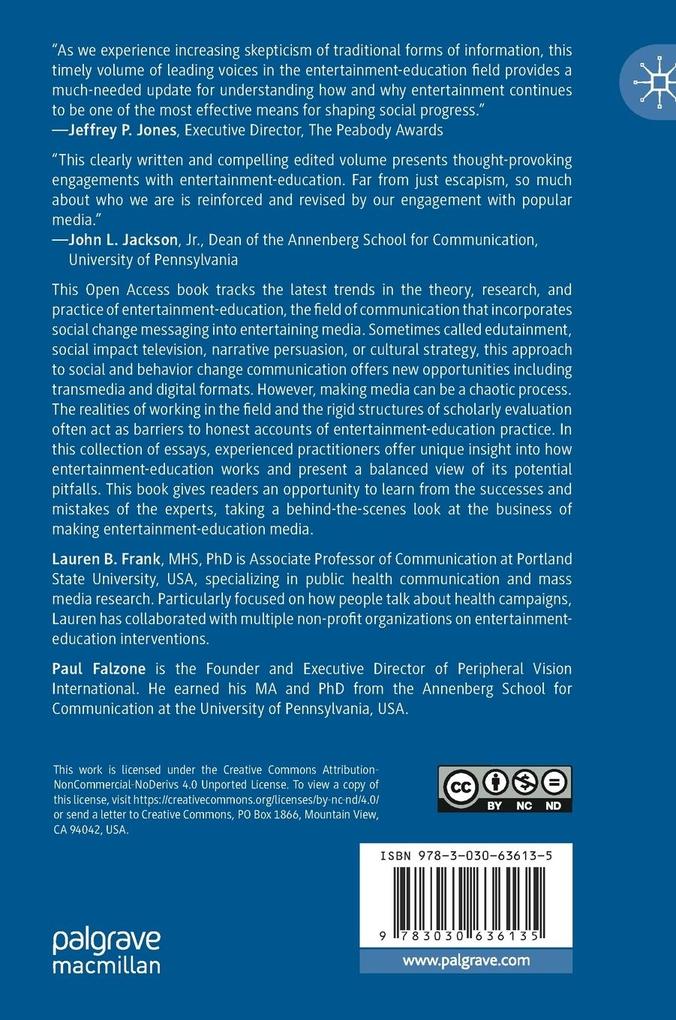 Weitere Ansicht: Entertainment-Education Behind the Scenes