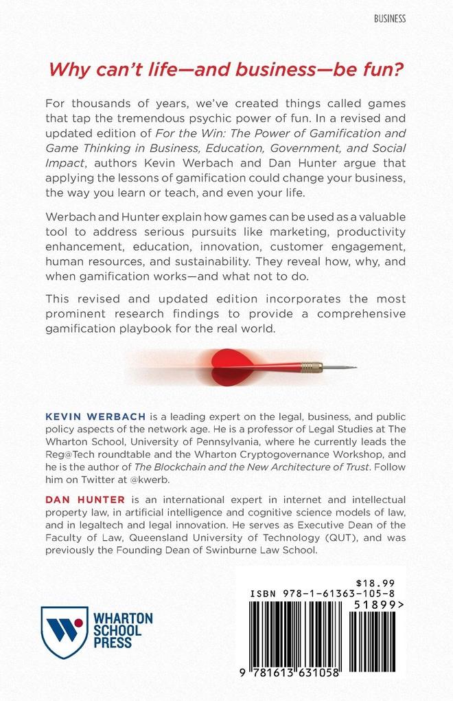 Weitere Ansicht: For the Win, Revised and Updated Edition | Kevin Werbach, Dan Hunter