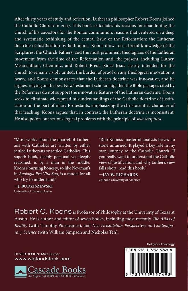Weitere Ansicht: A Lutheran's Case for Roman Catholicism | Robert C. Koons