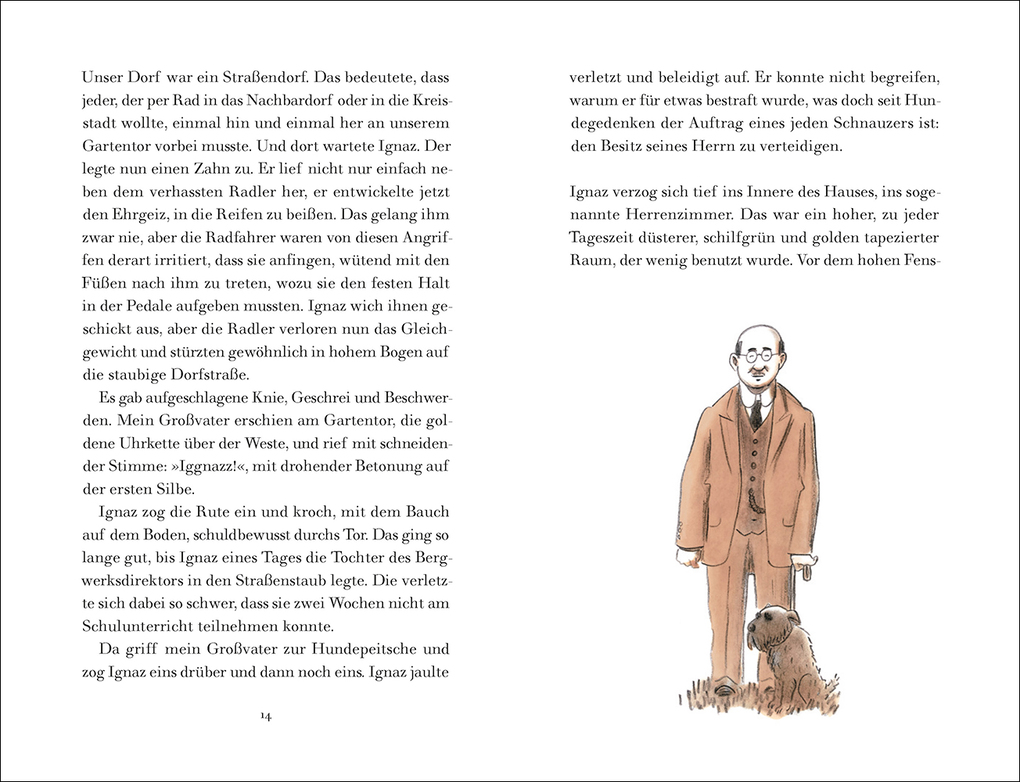 Weitere Ansicht: Ignaz, die gelbe Dogge und die Höllenhunde | Hans Traxler