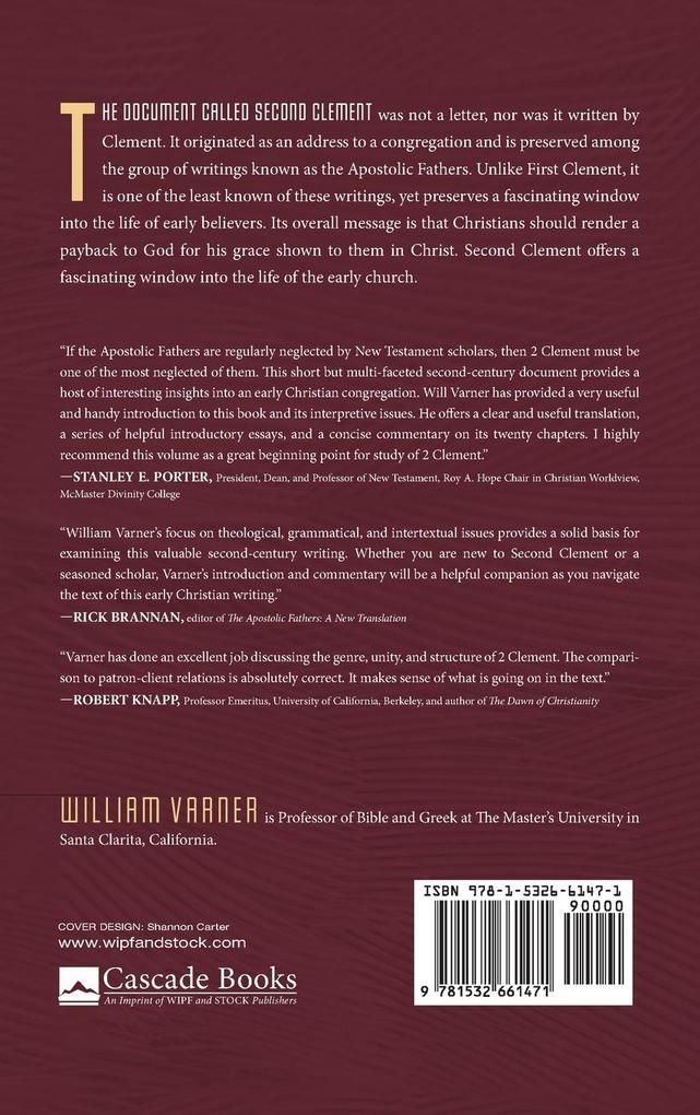 Weitere Ansicht: Second Clement | William Varner