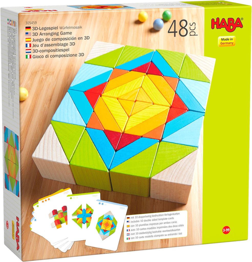 Produktbild: 3D-Legespiel Würfelmosaik