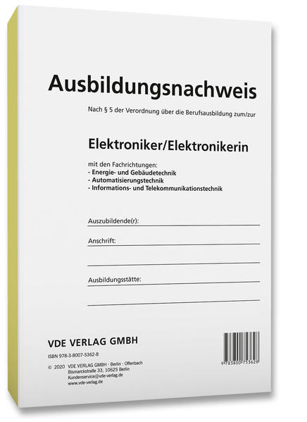 Produktbild: Ausbildungsnachweis Elektroniker/Elektronikerin