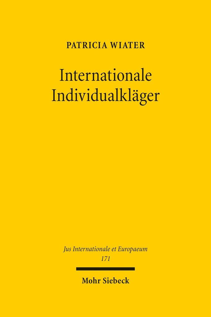 Produktbild: Internationale Individualkläger | Patricia Wiater