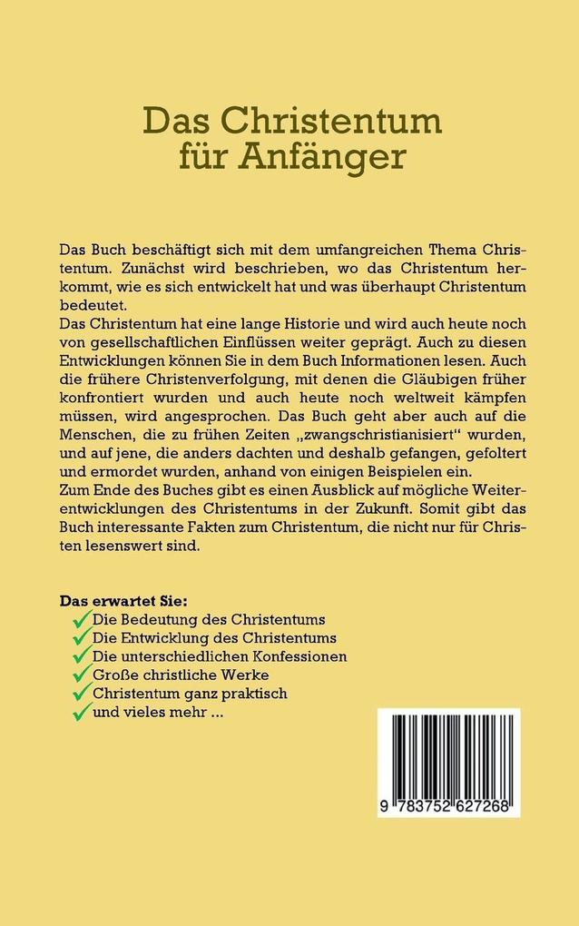 Weitere Ansicht: Das Christentum für Anfänger | Viktoria Hofmann
