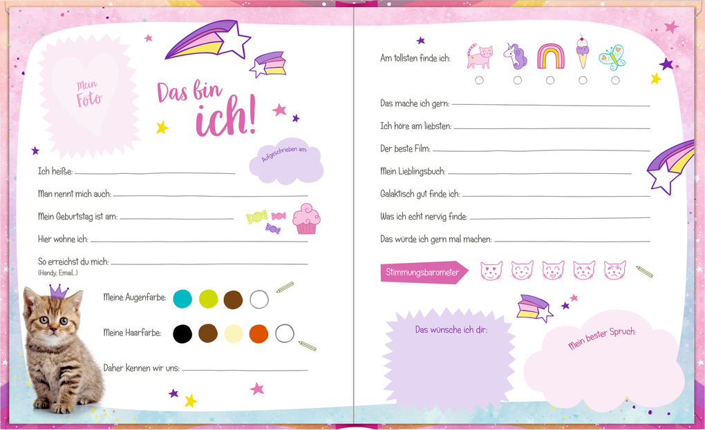 Weitere Ansicht: Freundebuch - Cosmic School - Meine Freunde (Kätzchen)